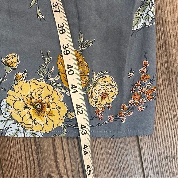 Band of Gypsies Blue Floral cropped Pantsuit XS - Picture 8 of 9